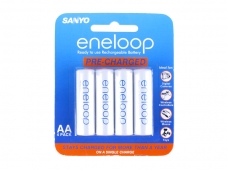 SANYO eneloop AA 1.2V 2000mAh Ni-MH Rechargeable Battery 4-Pack